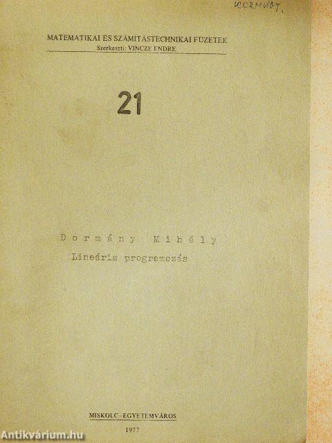 Lineáris programozás