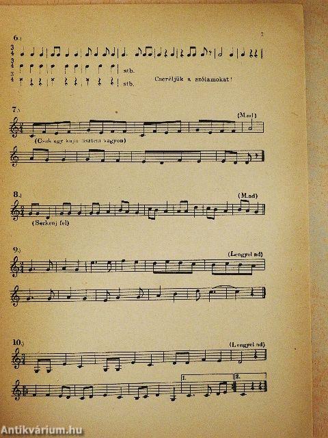 A zenei írás-olvasás gyakorló füzetei 2.