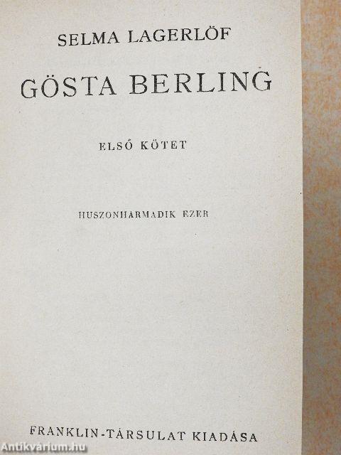 Gösta Berling I-II.