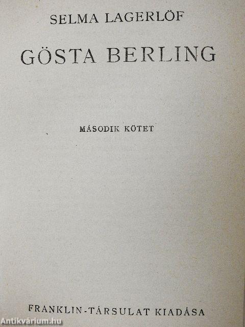 Gösta Berling I-II.