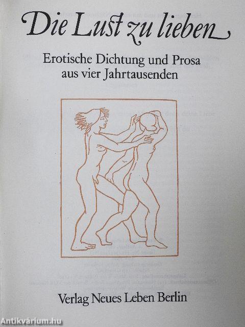 Die Lust zu lieben