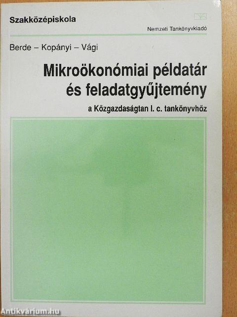 Mikroökonómiai példatár és feladatgyűjtemény