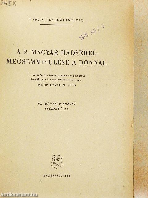 A 2. magyar hadsereg megsemmisülése a Donnál