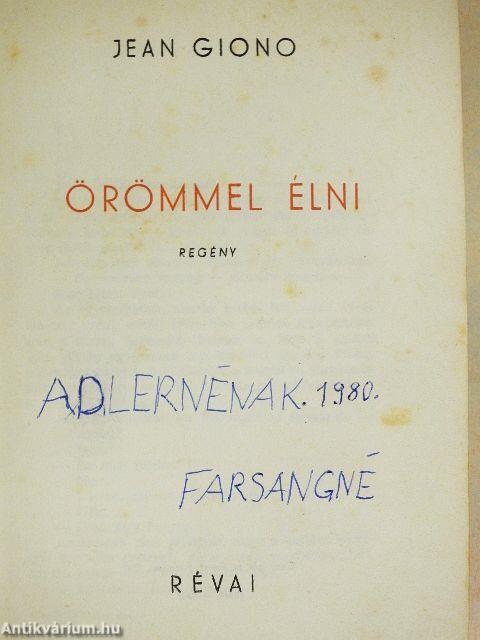Örömmel élni