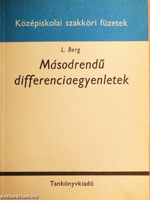 Másodrendű differenciaegyenletek