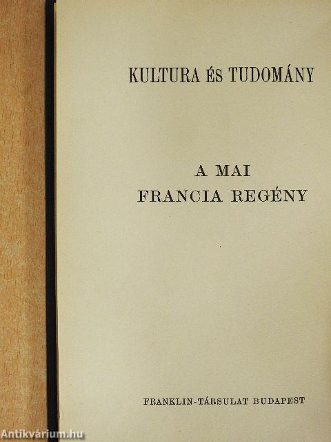 A mai francia regény