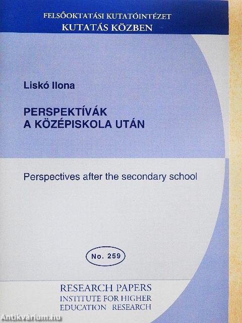 Perspektívák a középiskola után 