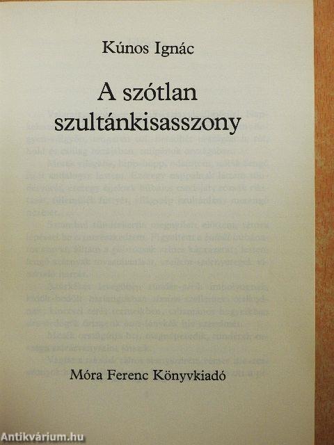 A szótlan szultánkisasszony