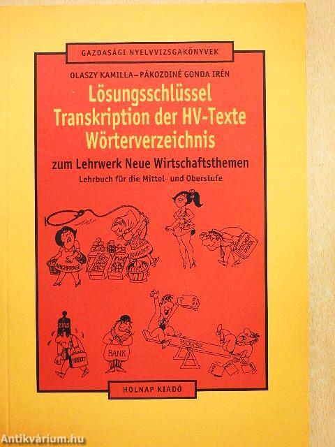 Lösungsschlüssel Transkription der HV-Texte Wörterverzeichnis zum Lehrwerk