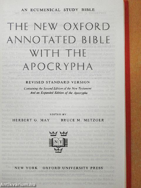 The New Oxford Annotated Bible with the Apocrypha