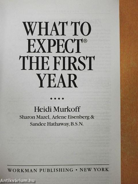 What To Expect The First Year