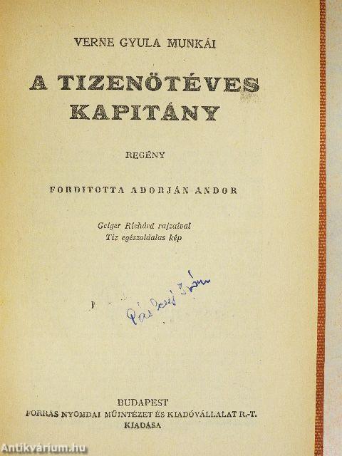 A tizenötéves kapitány