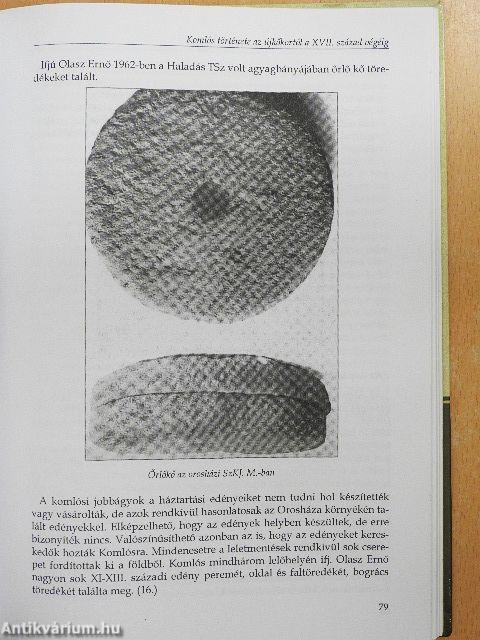 Komlós története az újkőkortól a XVII. század végéig