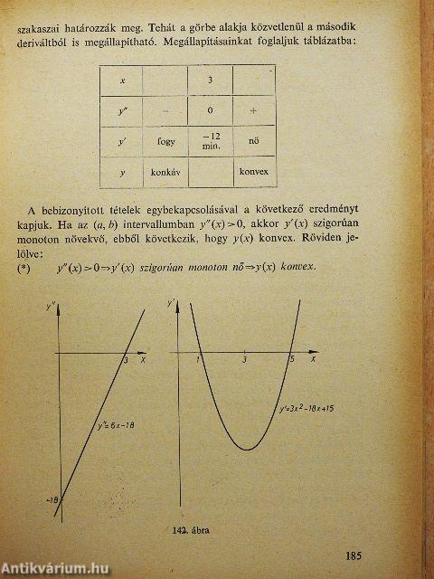 Az analízis elemeinek tanítása a középiskolában