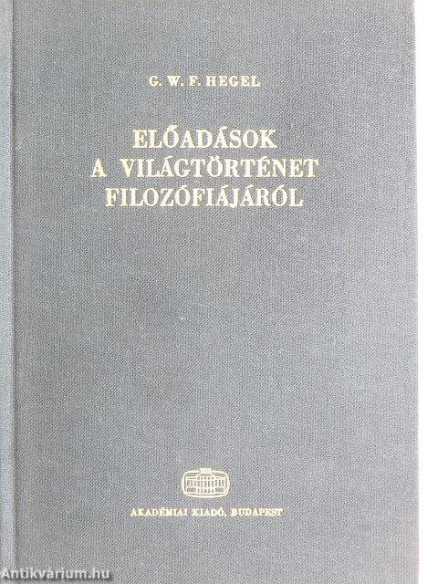 Előadások a világtörténet filozófiájáról