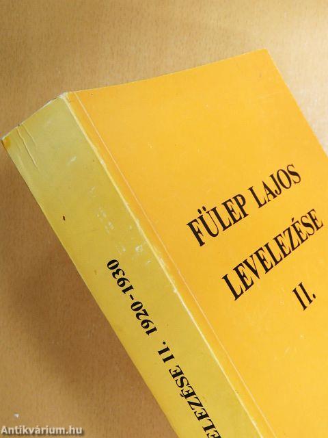 Fülep Lajos levelezése II.