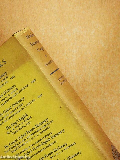 A Dictionary of Modern American Usage