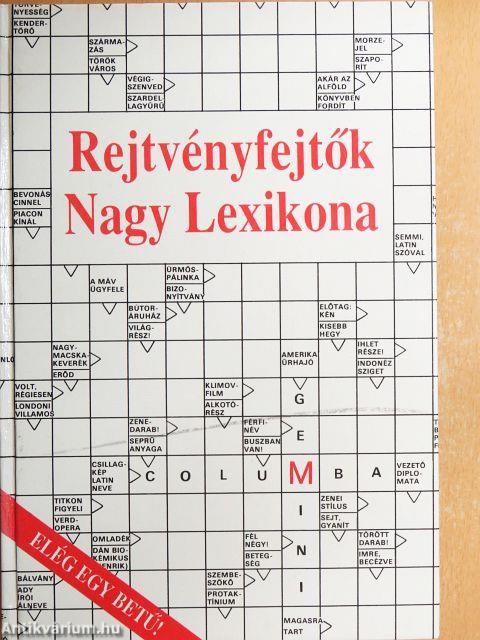 Rejtvényfejtők Nagy Lexikona