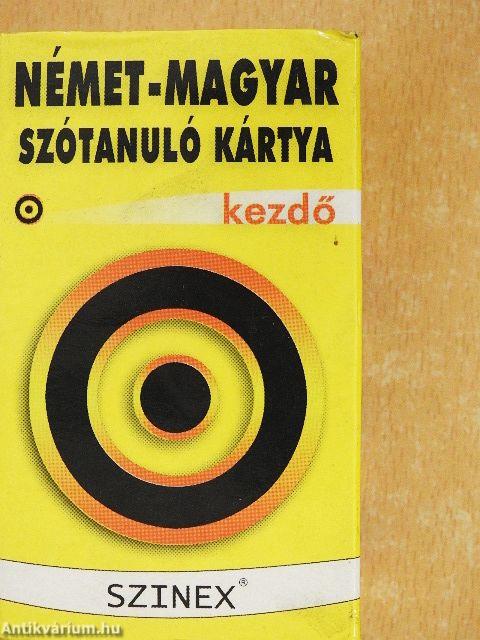 Német-magyar szótanuló kártya I-II.