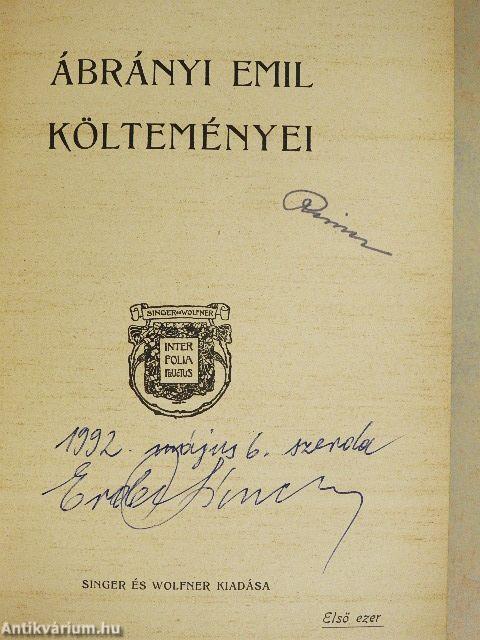 Ábrányi Emil költeményei