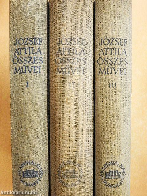 József Attila összes művei I-III.