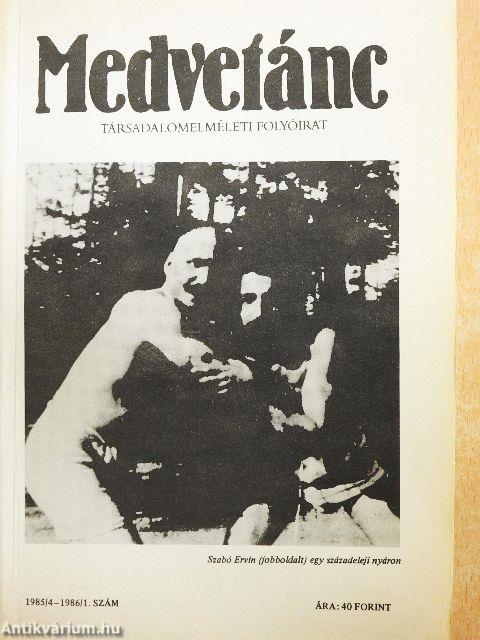 Medvetánc 1985/4 - 1986/1.