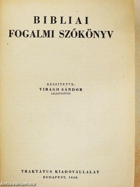 Bibliai fogalmi szókönyv