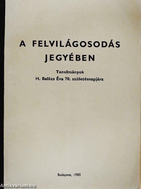 A felvilágosodás jegyében