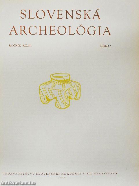 Slovenská Archeológia XXXII-1