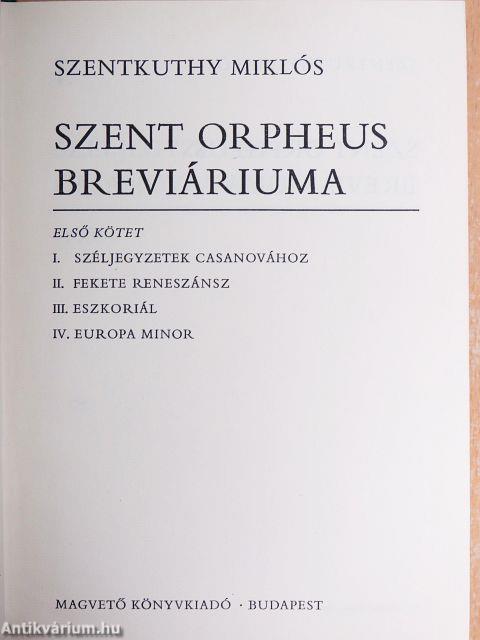 Szent Orpheus breviáriuma I.