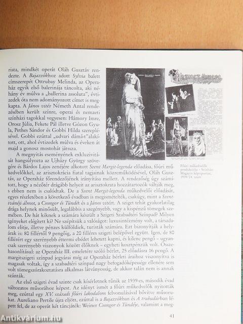 A Margitszigeti Szabadtéri Színpad története 1938-1993