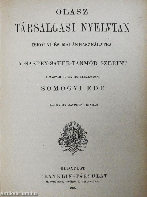 Olasz társalgási nyelvtan