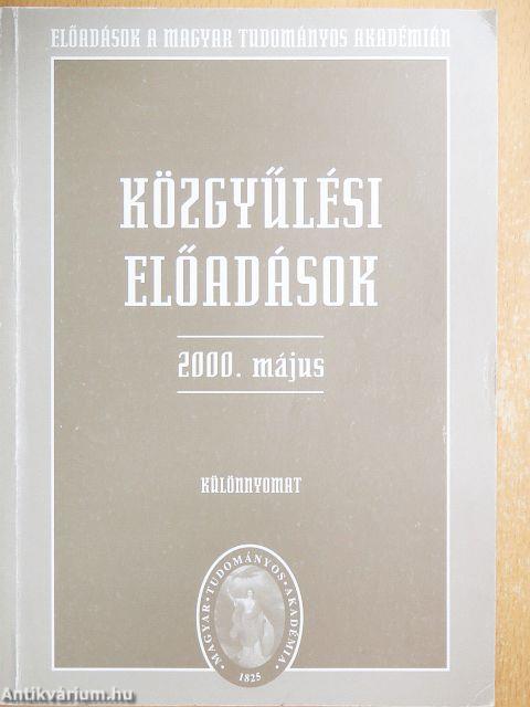 Közgyűlési előadások 2000. május