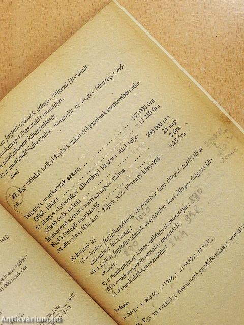 Iparstatisztikai példatár és feladatgyűjtemény IV.