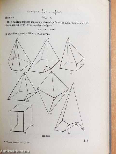 Válogatott feladatok és tételek az elemi matematika köréből 3.