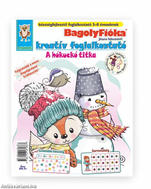 BagolyFióka kreatív foglalkoztató füzet - A hókuckó titka