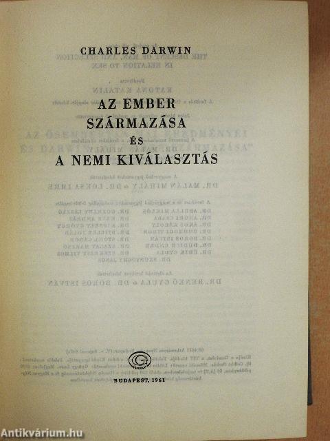 Az ember származása és a nemi kiválasztás