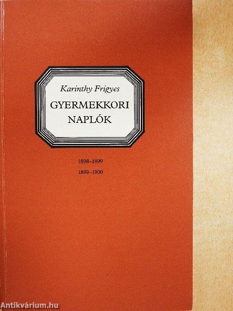 Gyermekkori naplók I-III.