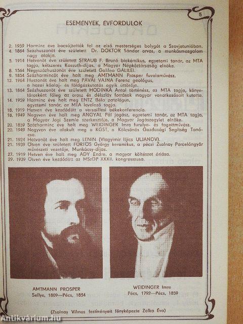 Pécs-Baranyai Kalendárium az 1989. évre