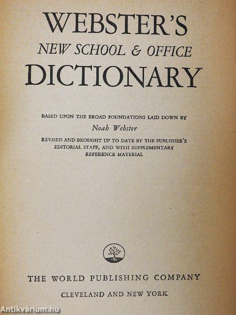 Webster's New School & Office Dictionary