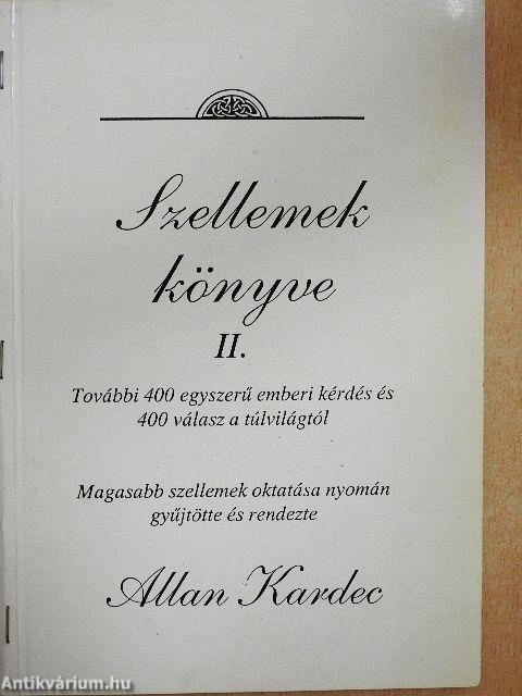 Szellemek könyve II.