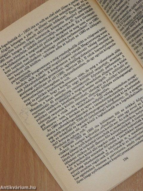 A többpártrendszer kialakulása Magyarországon 1985-1991