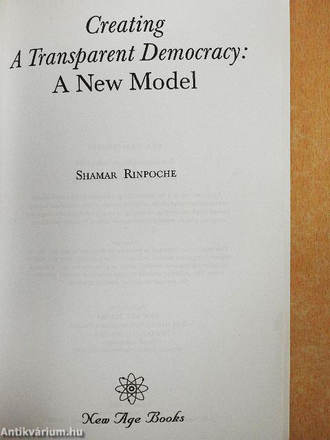 Creating A Transparent Democracy: A New Model