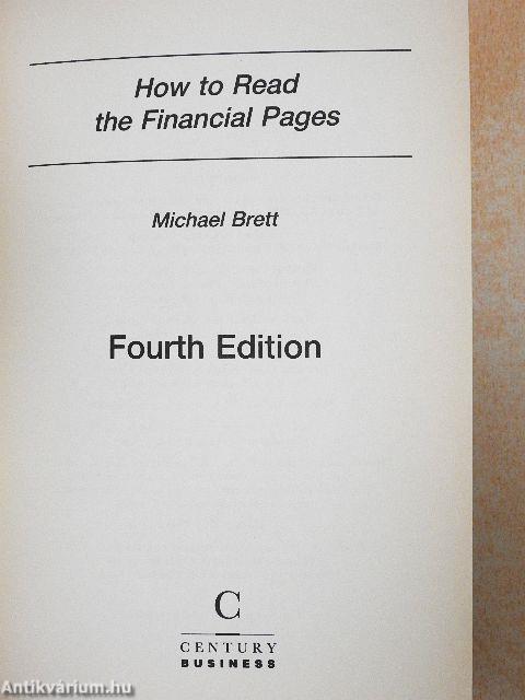 How to Read the Financial Pages