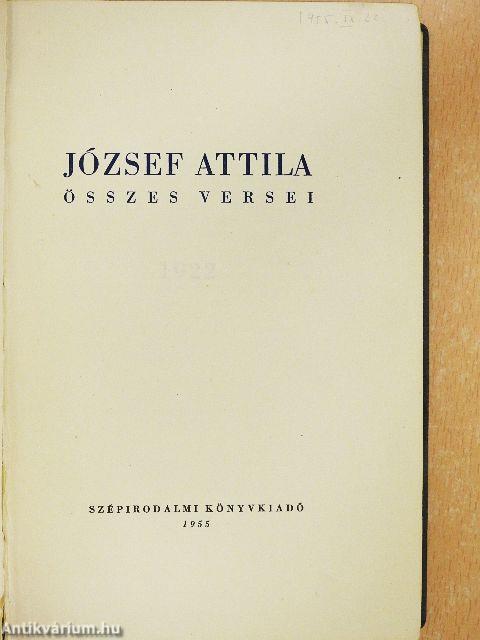József Attila összes versei