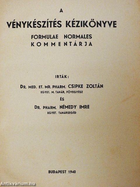 A vénykészítés kézikönyve