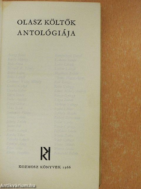 Olasz költők antológiája