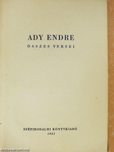 Ady Endre összes versei I-II.