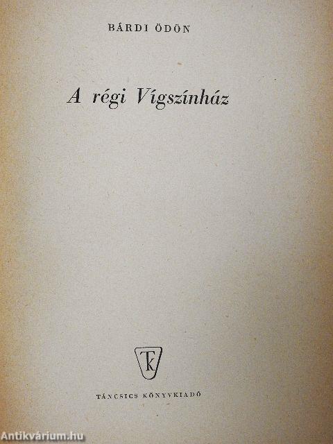 A régi Vígszínház