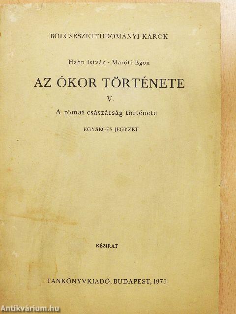 Az ókor története V.